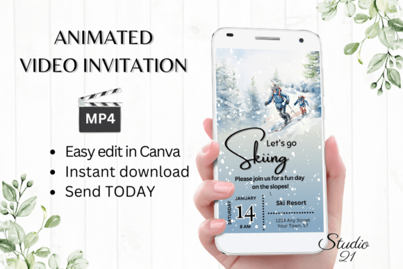 Animated Ski Trip Invitation: The Ultimate Digital Evite Guide