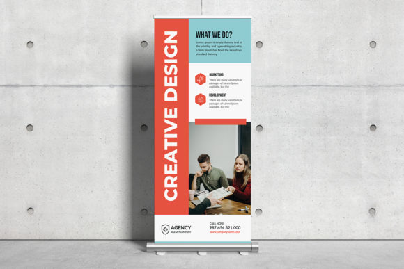 Corporate Roll Up Banner Template: Your Event Marketing Asset