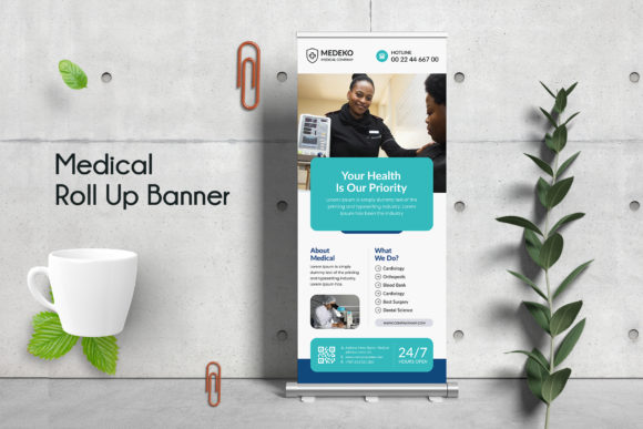 Crafting a Professional Medical Roll Up Banner Design