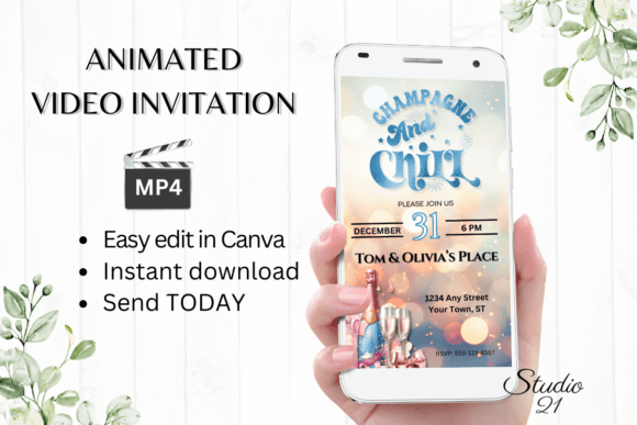 Create a Buzz: New Year's Eve Party Invitation Templates