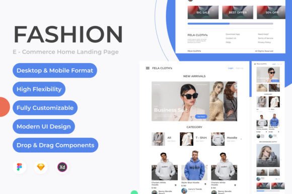 Fela Cloth's Website Home Landing Page: A Design Masterpiece
