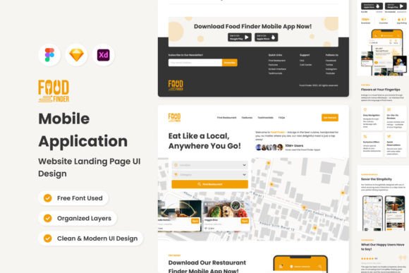 Food Finder: The Ultimate Landing Page for Food Apps