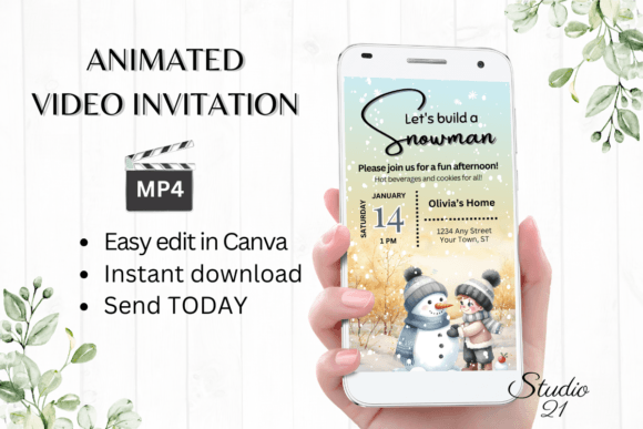 Make Your Winter Event Unforgettable with a Snowman Party Invitation
