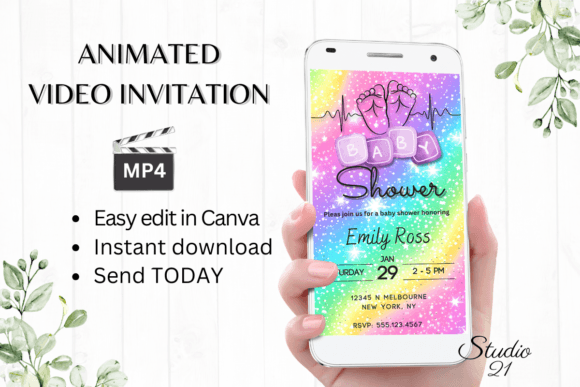 Modern Baby Shower Invitation: A Digital Solution for Busy Hosts