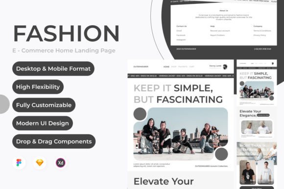 Outerwearer: A Website Landing Page for Modern Fashion