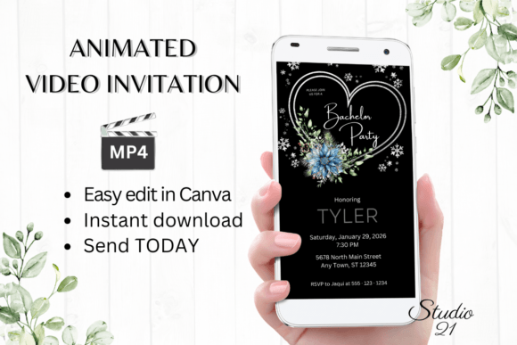 Winter Bachelor Party Invite W5259: A Modern Digital Solution